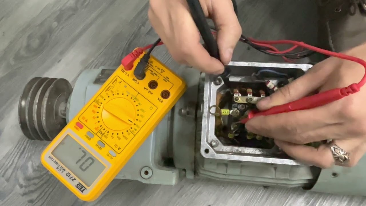 Three Phase Motor testفحص المحركات الثلاث فاز