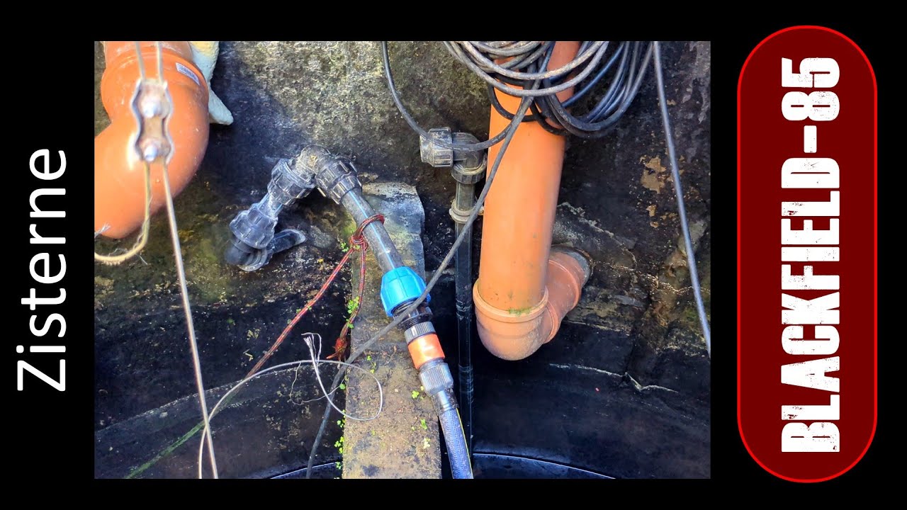Zistener ehem. Klärgrube mit Tauchdruckpumpe und Elektrik + Leitungen