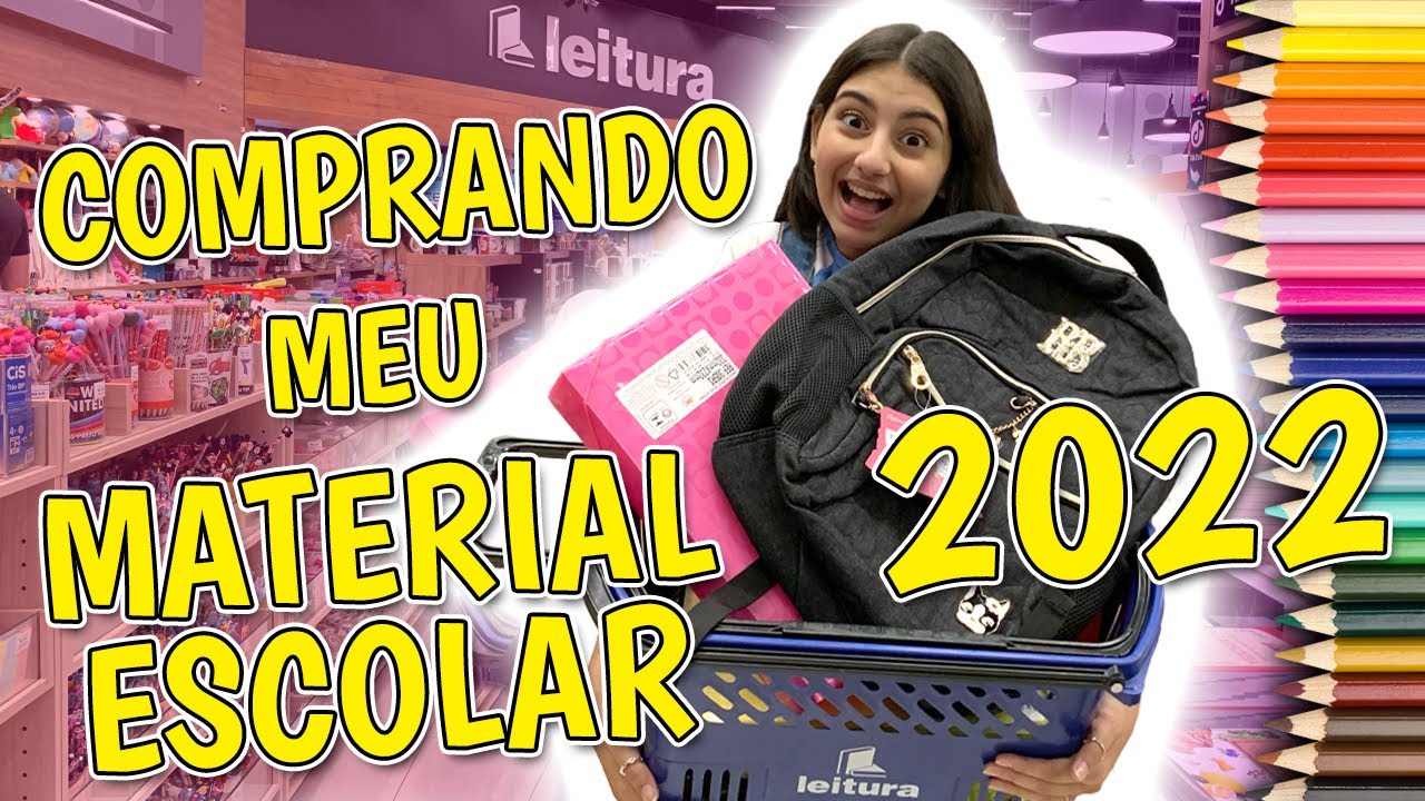 COMPRANDO MEU MATERIAL ESCOLAR 2022 !! Julia Moraes