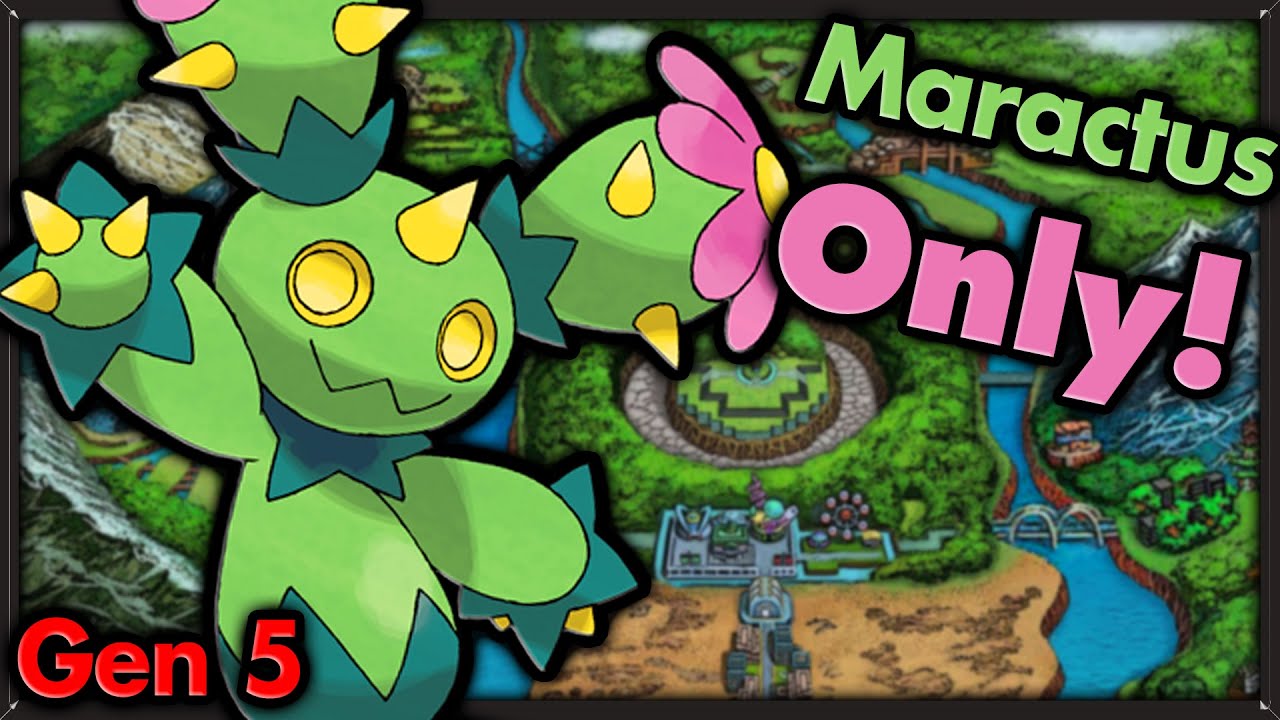 Can I Beat Pokemon Black with ONLY Maractus  🔴 Pokemon Challenges ► NO ITEMS IN BATTLE