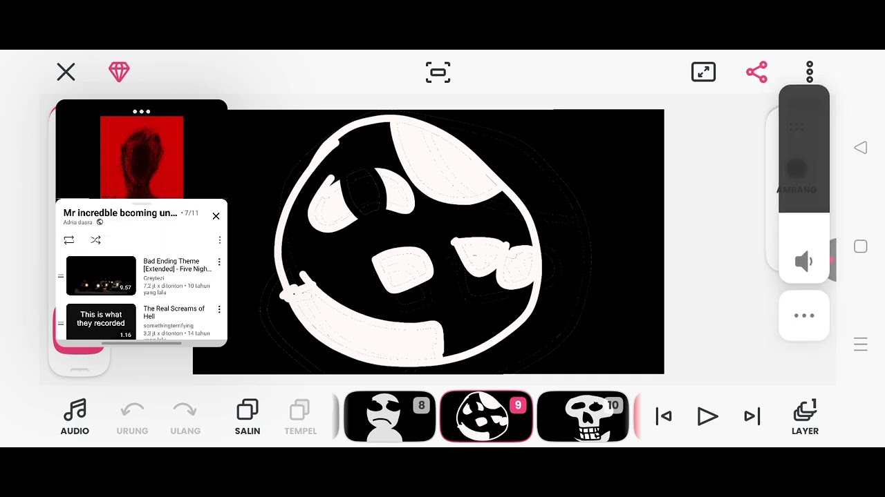 Emoji bicoming uncanny 1-10 