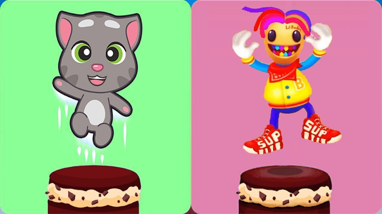 Talking Tom Cake Jump  vs  Kick The Buddy 2