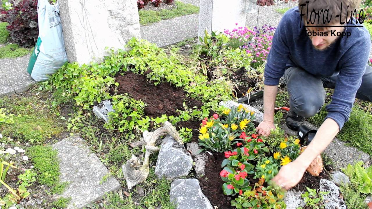 Anleitung: Grabbepflanzung für Sommer selber machen