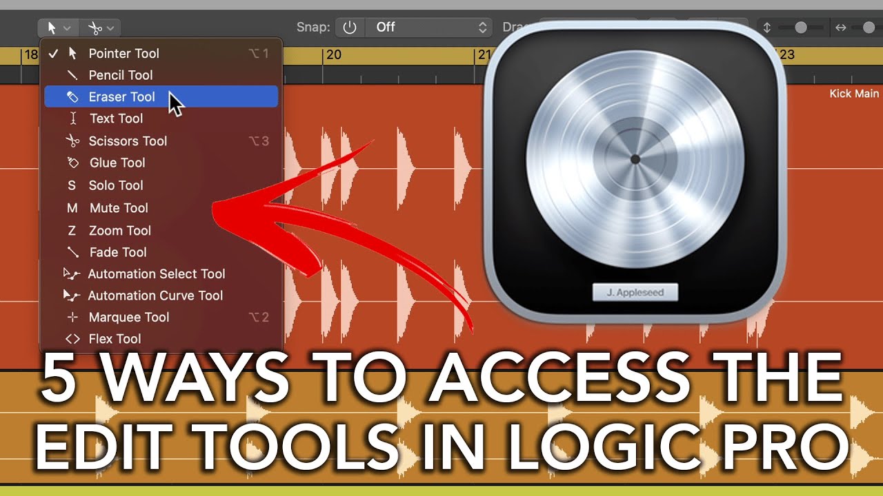 Logic Pro // 5 Ways to Access the EDIT TOOLS