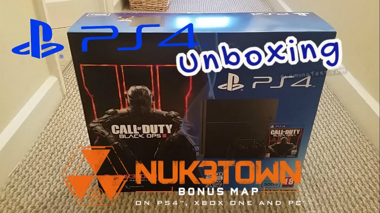 Unboxing PS4 Call of Duty Black Ops 3 Bundle with Nuketown Map