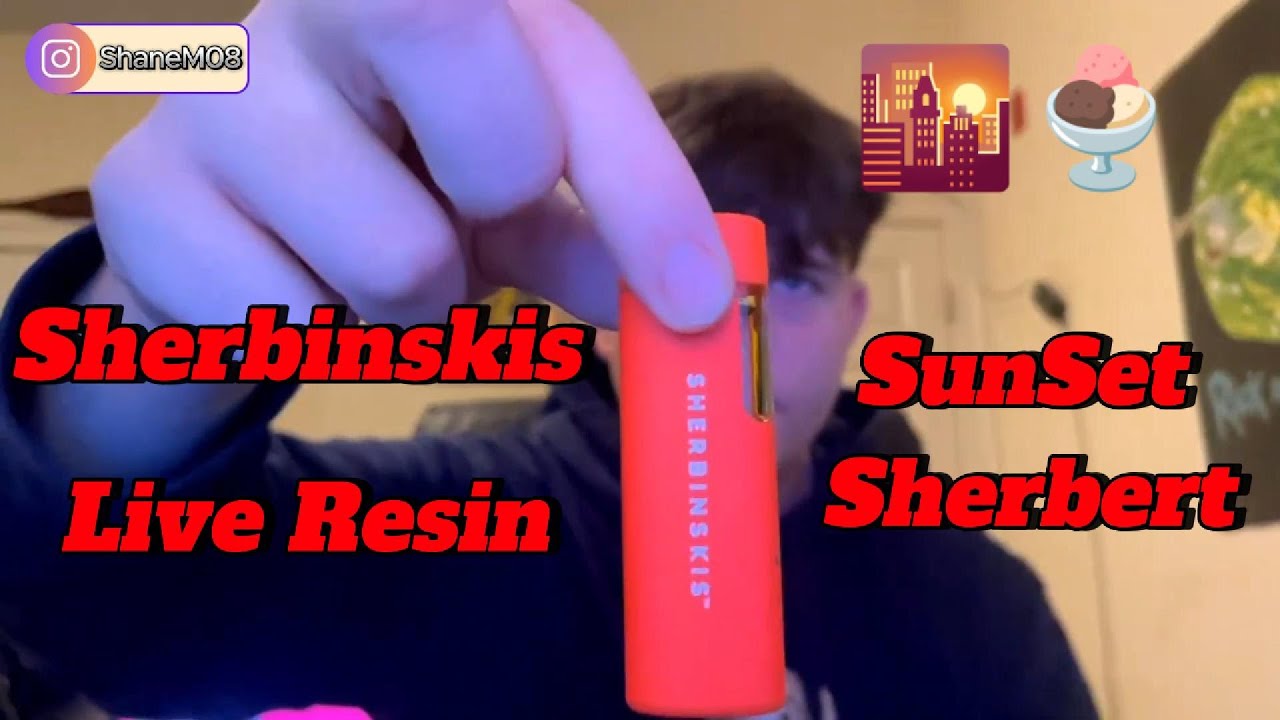 Sherbinskis Live Resin Disposable Review - Sunset Sherbert