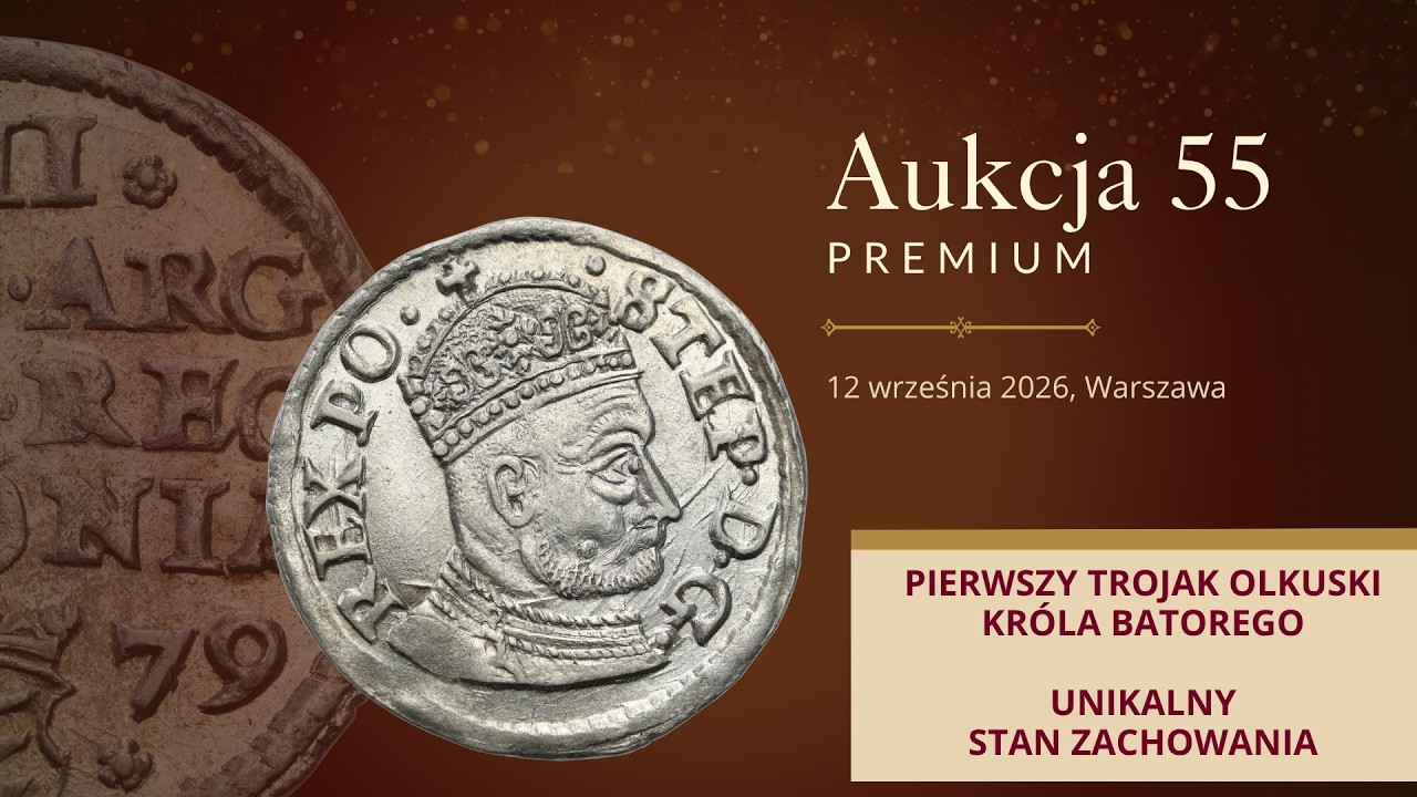 EKSTREMALNA RZADKOŚĆ R7! Pierwszy trojak z Olkusza 1579 | Stefan Batory | Aukcja 55 Niemczyk