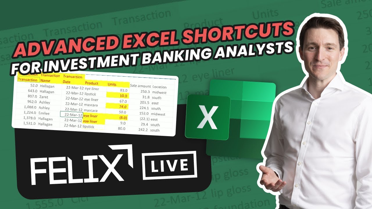Расширенные сочетания клавиш Excel для инвестиционного банкинга