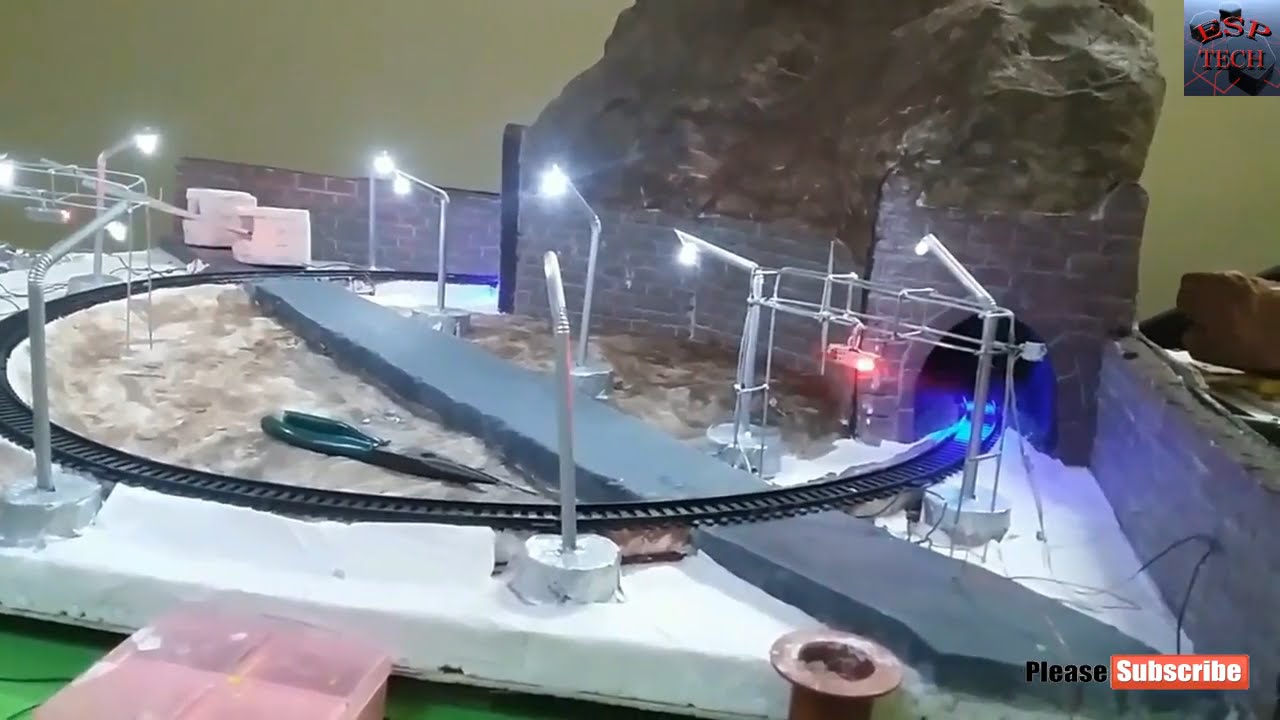 How to make Hill Train Model / Easy Train / Best Train Set Kid /  Realistic Model Layout HO SCALE