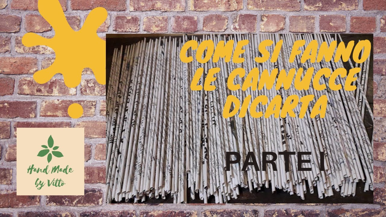 COME SI FANNO LE CANNUCCE DI CARTA -PARTE I - MISURE CARTA E FERRI