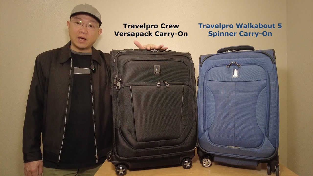 Краткий обзор и сравнение Travelpro Crew VersaPack Carry-On Spinner и Walkabout 5