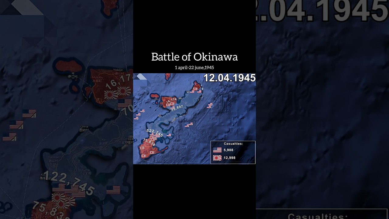 The Battle of Okinawa(ww2) _ Operation Iceberg #history #ww2 #ytshorts #battleofokinawa #pacificwar