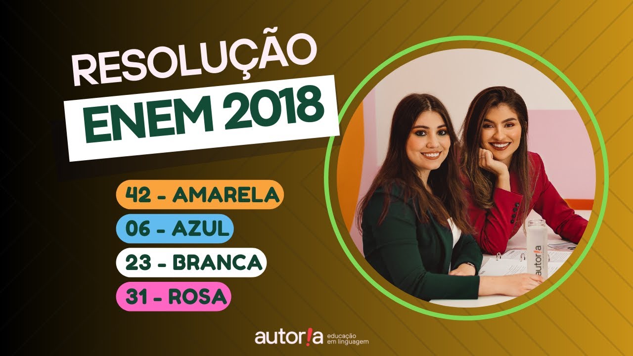 Enem 2018 - Autoria Linguagem - Questão 42 | Linguagens, prova amarela
