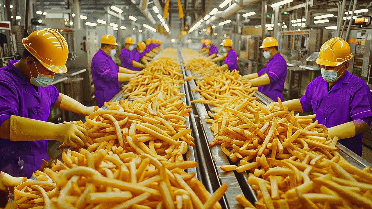 Como a Batata Frita é Fabricada? Passo a Passo Dentro da Fábrica!