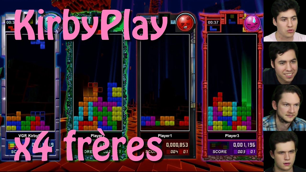 [KirbyPlay x4 frères] Tetris Evolution