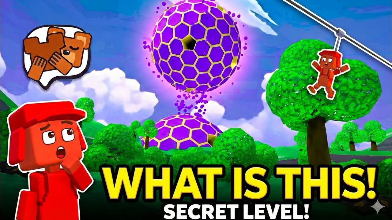 Finding the SECRET LEVEL in Super Bear Adventure! 😱 What is this?