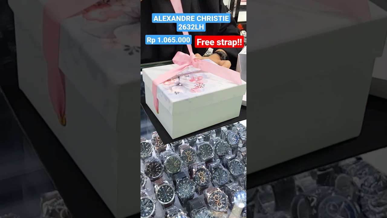 MURAHH!! GRATIS STRAP!! JAM TANGAN ALEXANDRE CHRISTIE 2632LH