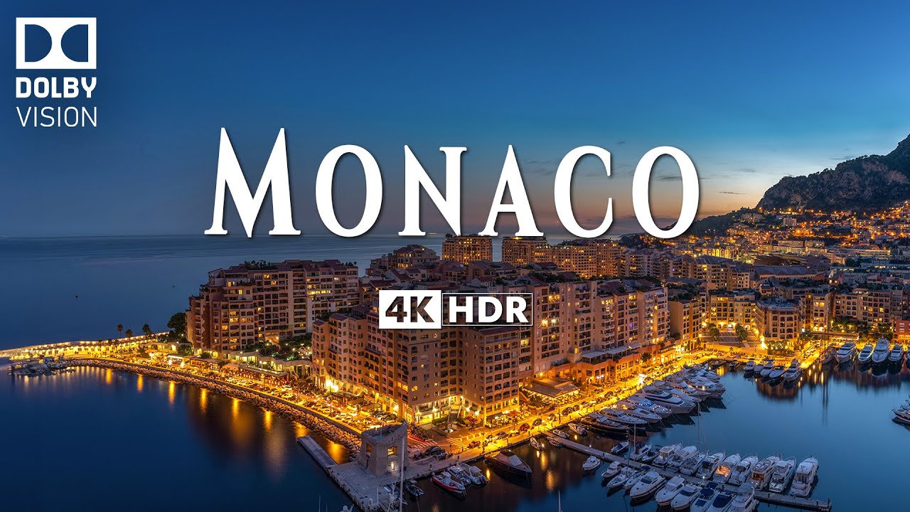 МОНАКО 4K UHD &bull; Пролетайте над секретными достопримечательностями Монако под вдохновляющую музыку