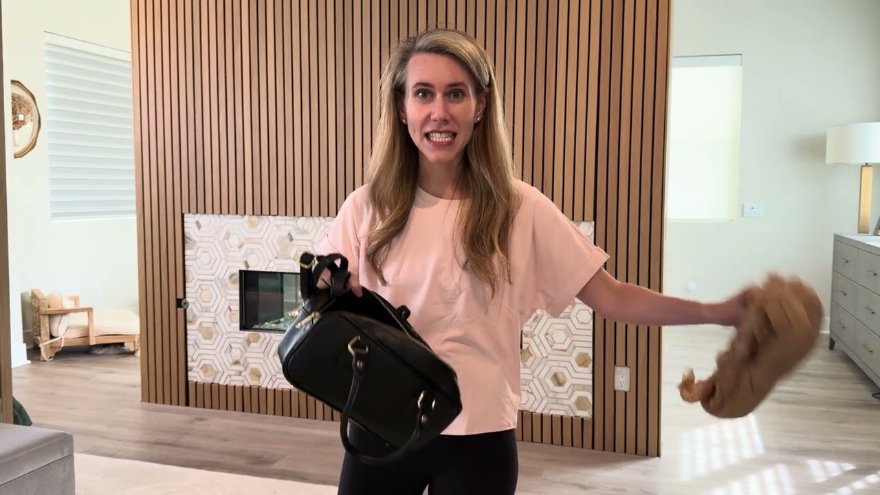 TakEasy Italian real leather top handle rectangular crossbody demo