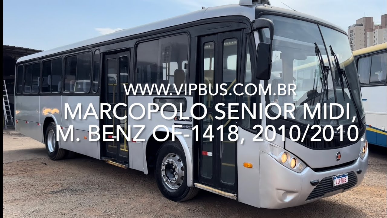 Marcopolo Senior Midi, Mercedes Benz OF-1418, 2010/2010. R$75.000,00 Vip Bus