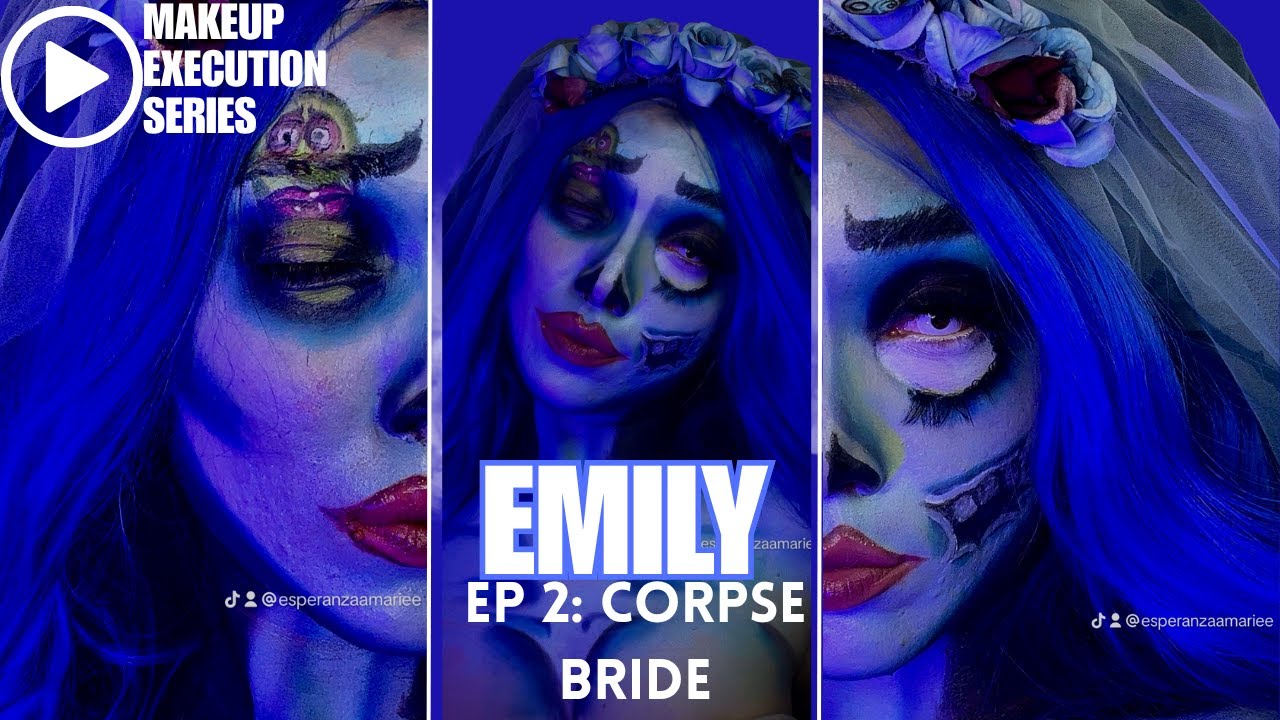 EMILY CORPSE BRIDE Halloween Makeup Tutorial 👰🏻‍♀️🧟‍♀️🌹| MAKEUP EXECUTION (Episode 2)