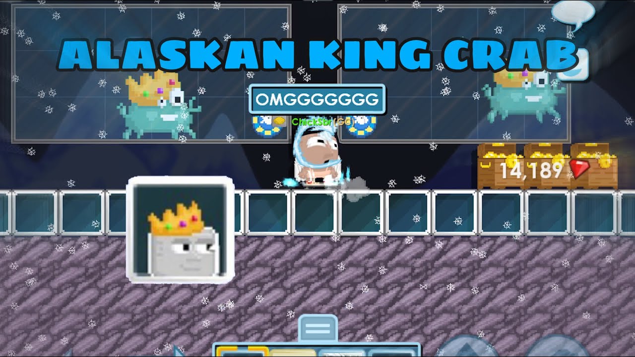GACHA 2 ALASKAN KING CRAB ! EZ PROFIT?ALASKAN KING CRAB CROWN | GROWTOPIA INDONESIA
