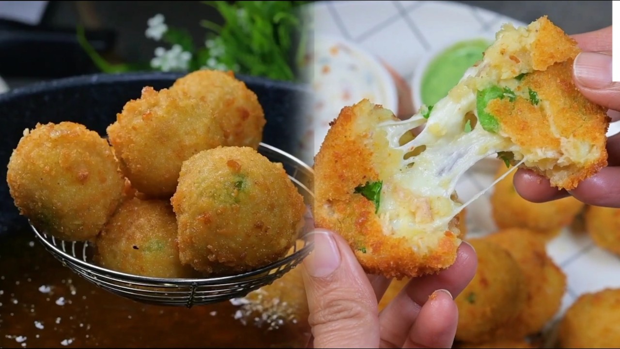 Potato Chicken Cheese Balls Recipe Make At Home Easily @KitchenCafe000