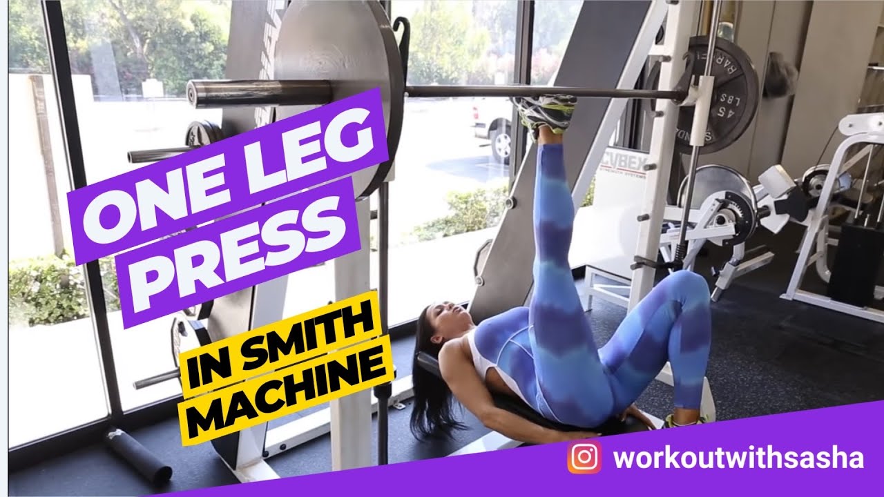One leg press in Smith machine #glutes #workout #glutesworkout #legs #legsday #сашабраун