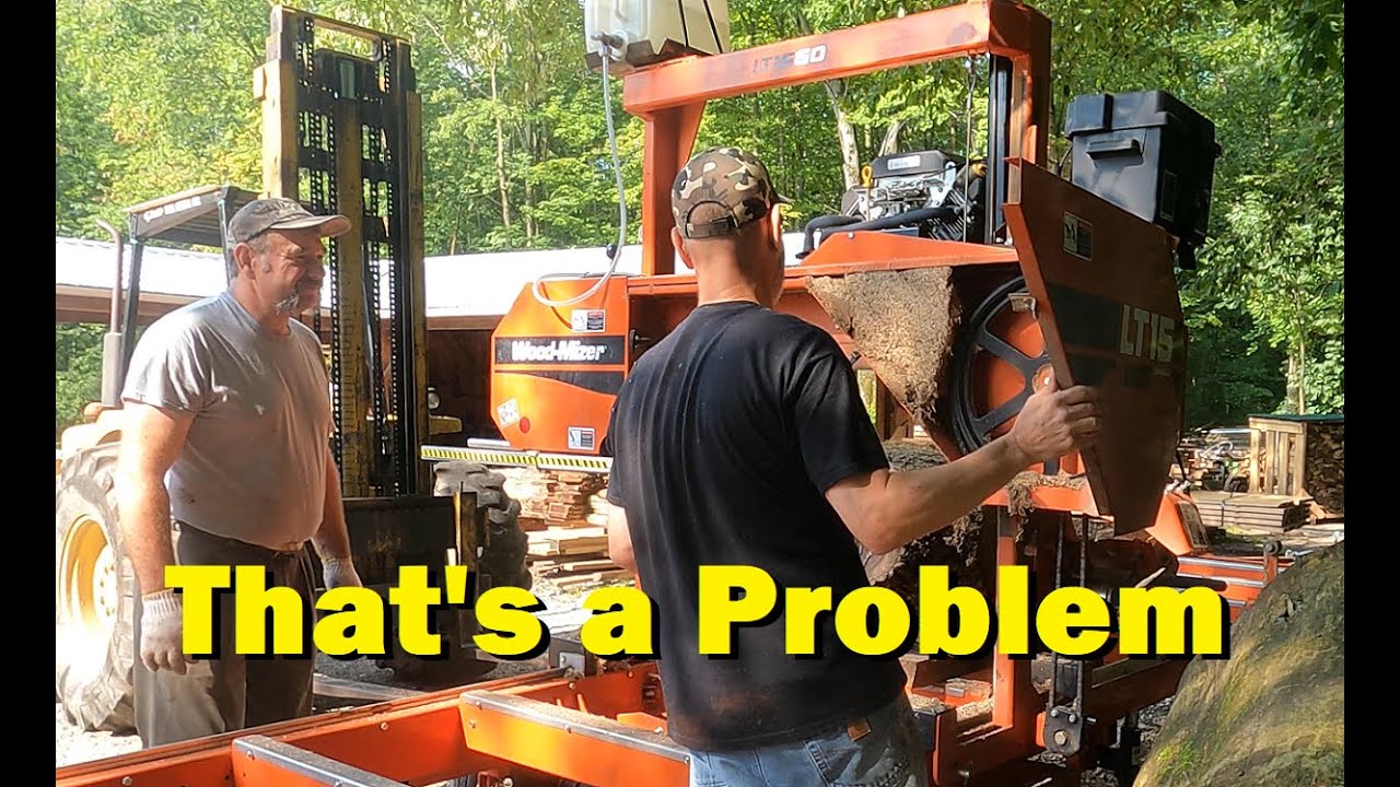 Sawing Sideways, Walnut on the Sawmill!