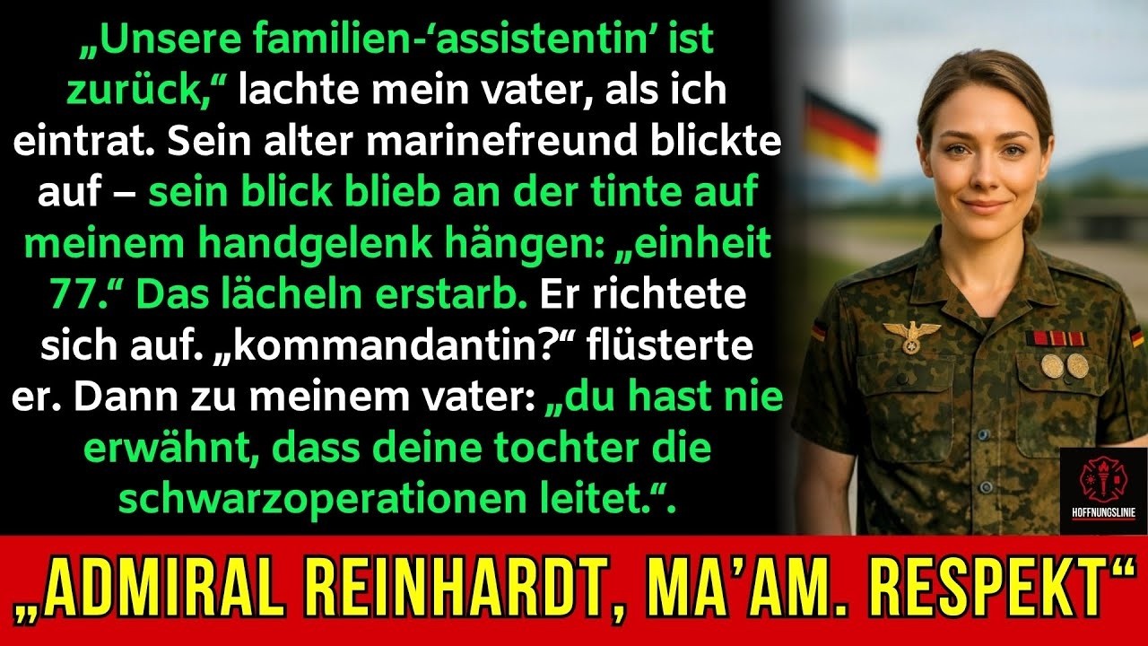 Der Freund meines Vaters hielt mich für seine „Assistentin“ – bis er mein Einheit-77-Tattoo sah