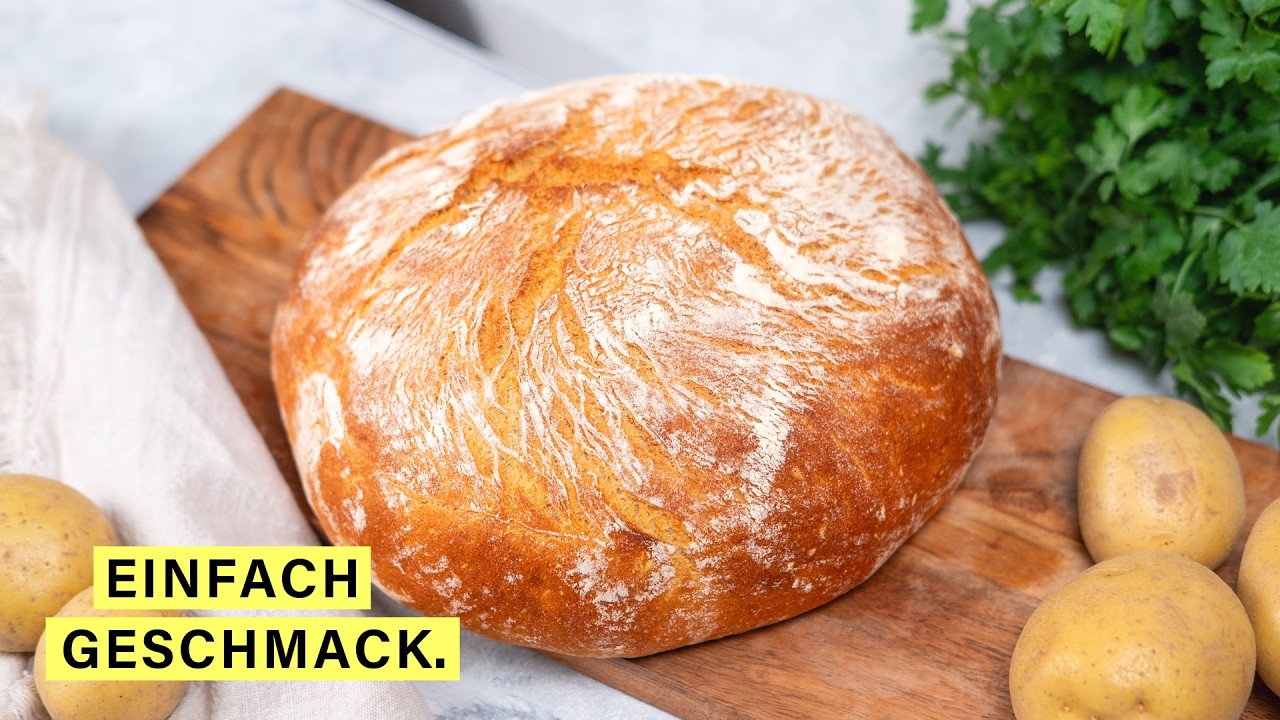 Einfaches Kartoffelbrot Rezept mit Hefe