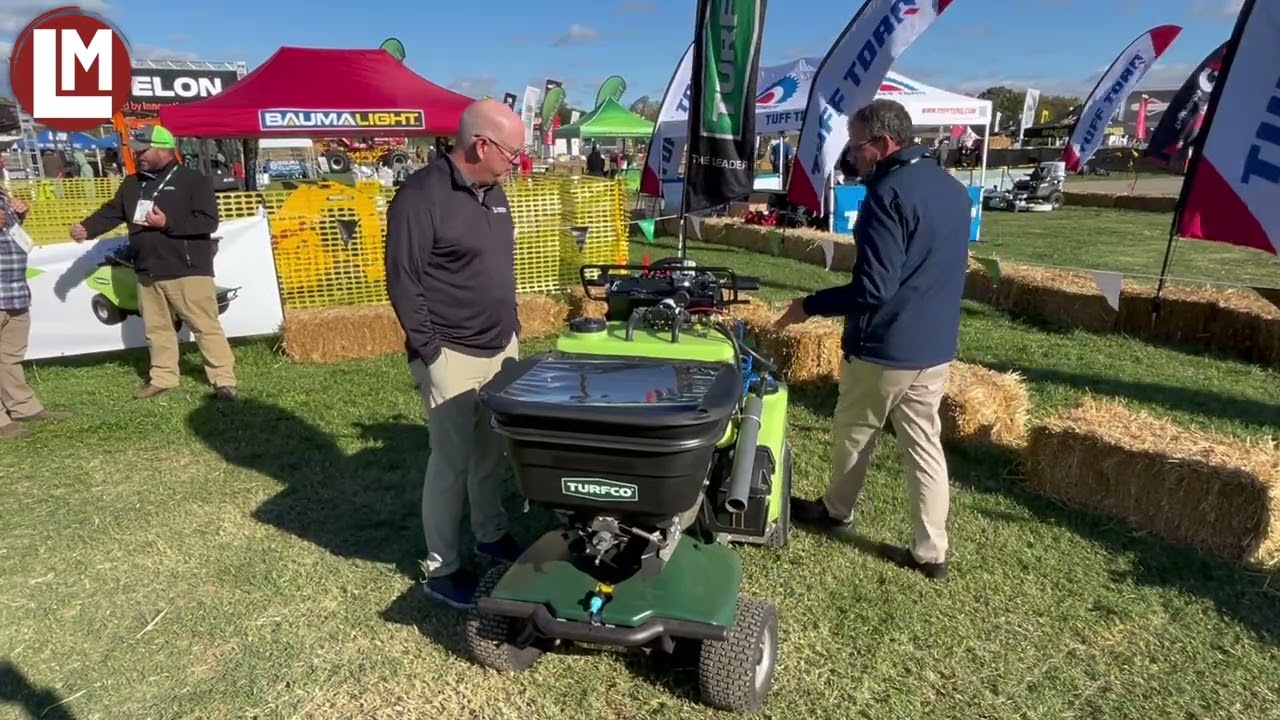 Turfco President George Kinkead showcases the T3200 at Equip Expo 2024