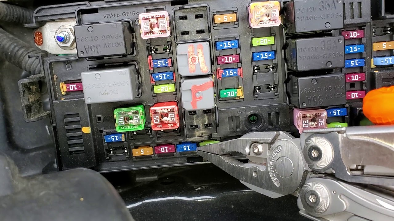 2013 Chevy Spark Fuel Pump Relay, Fuel Pump Fuse
