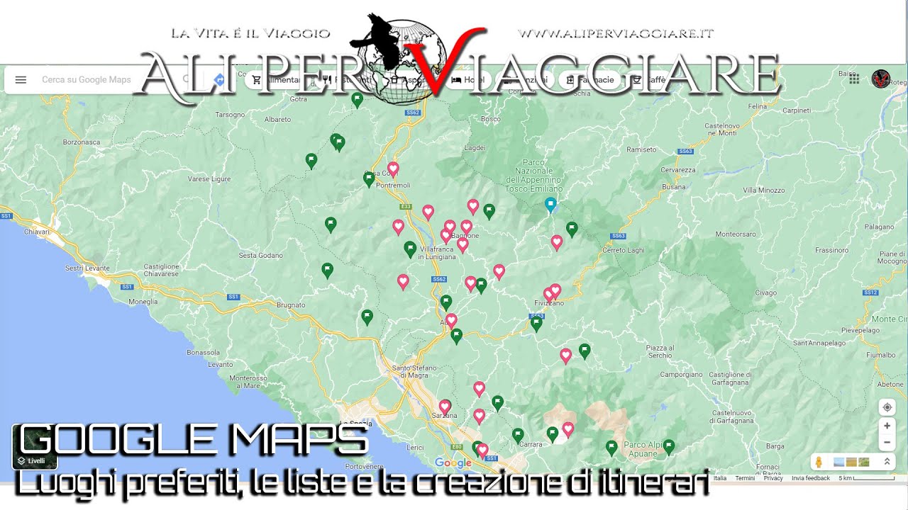 GOOGLE MAPS - I Luoghi preferiti, le liste e la creazione di itinerari