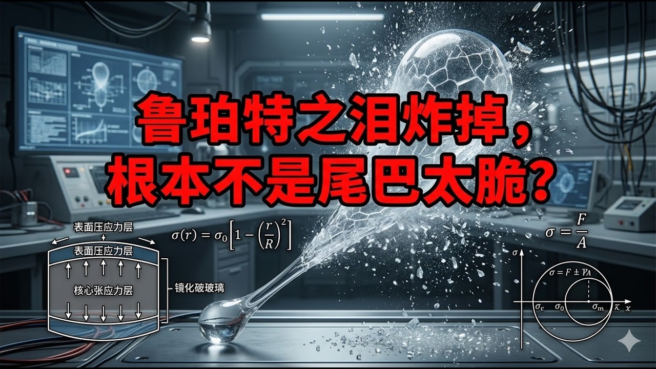 子弹都打不碎的鲁珀特之泪，为什么捏一下尾巴就炸？