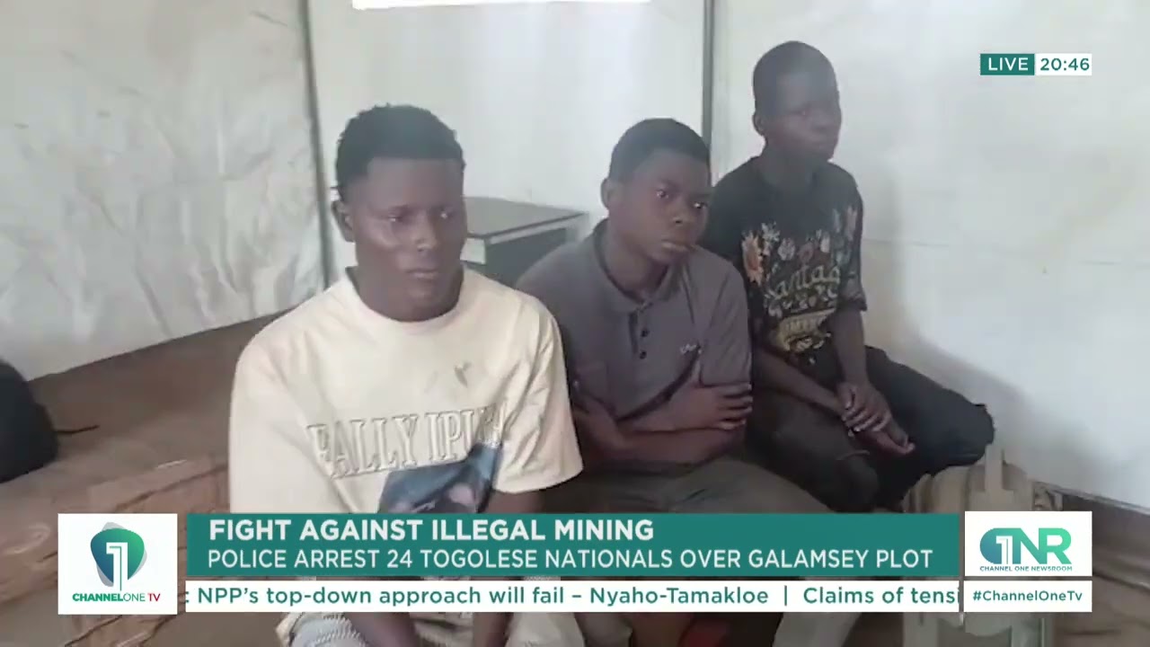 Fight Against Illegal Mining: Police Arrest 24 Togolese Nationals Over Galamsey Plot