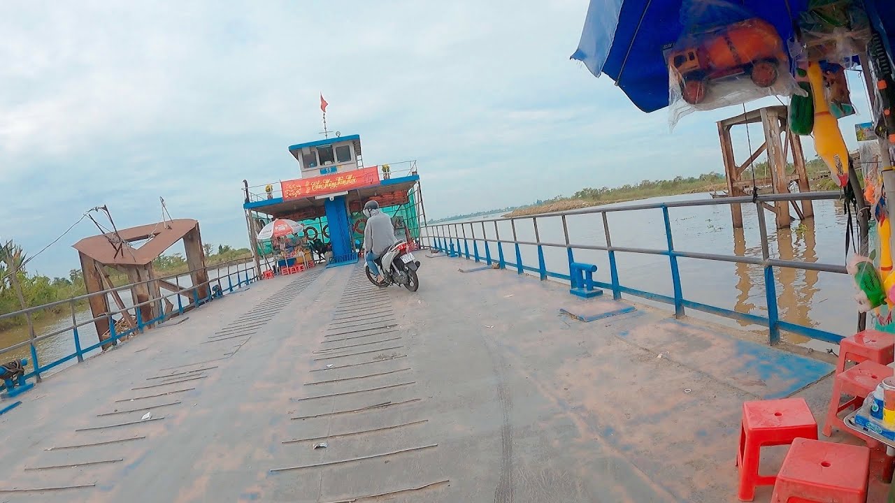 Phà An Hoà Chợ Vàm / CAM hành trình | NV Đường Phố