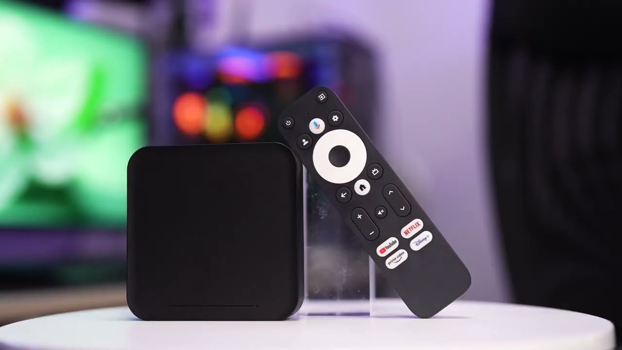 RockTek GT1 4K Streaming Box Next-Level Google TV with AI Upscaling, Dolby Atmos & Netflix 4K