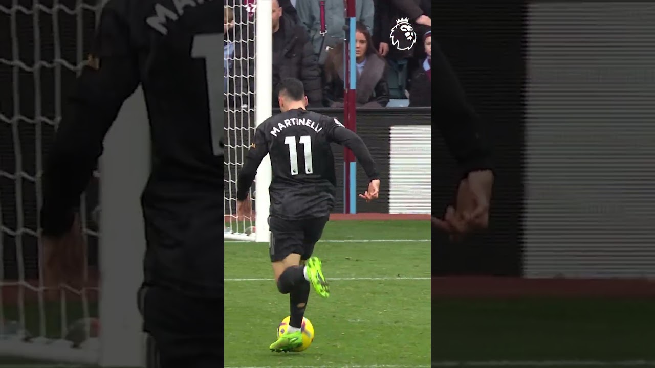 Martinelli celebrates before he scores #shorts