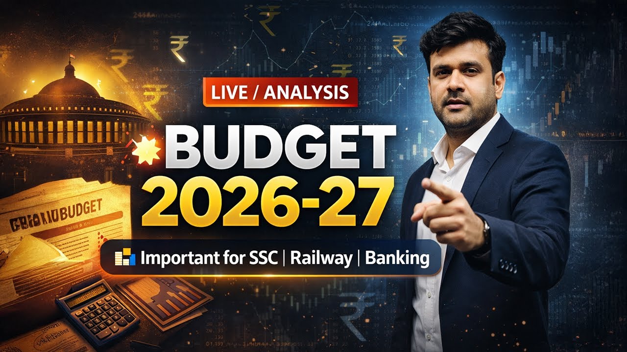 Budget 2026-27 Full Analysis | Exams Impact + MCQs | LIVE Class #budget2026 #nirmalasitharaman