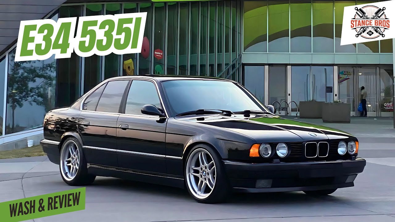 Мойка и обзор BMW e34 535i | Классика BMW на каждый день | Stance Bros
