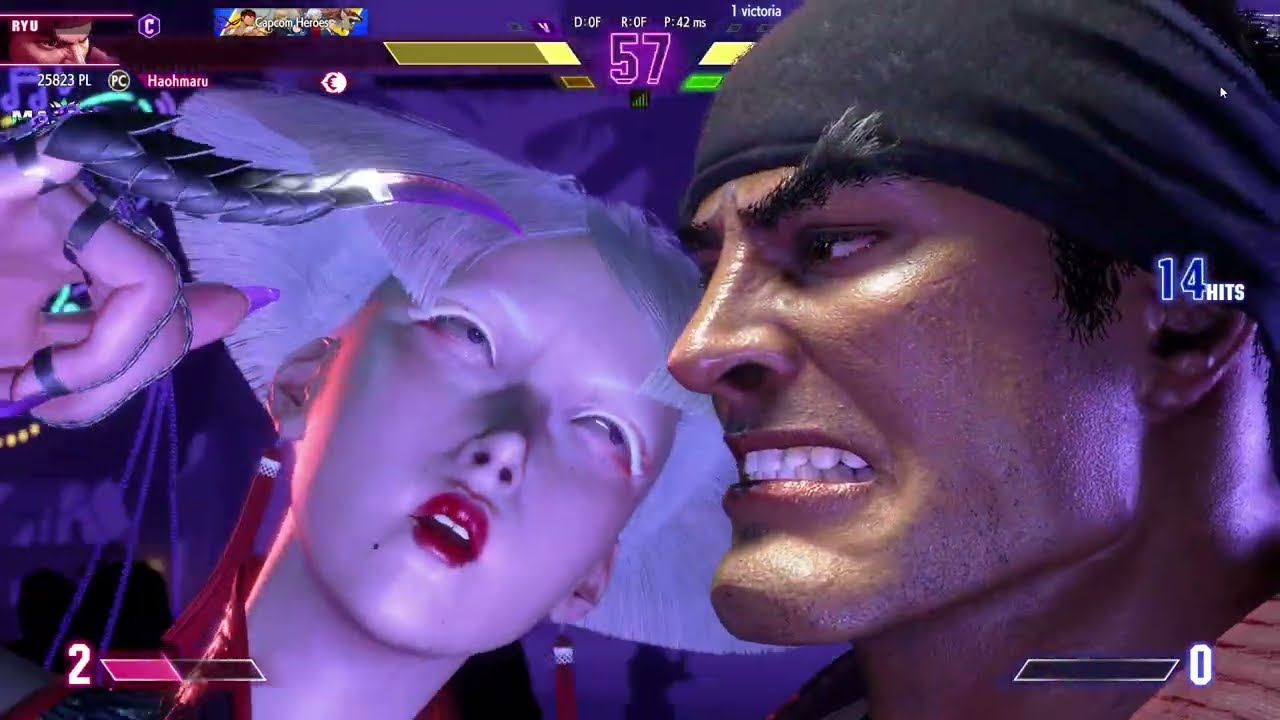 Street Fighter 6 - Aki vs Ryu --- CASUAL MATCH PC (comentado)