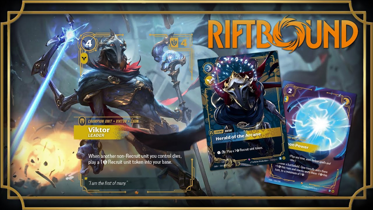 Riftbound TCG – Как играть за Виктора, Вестника Арканы (карточная игра League of Legends)