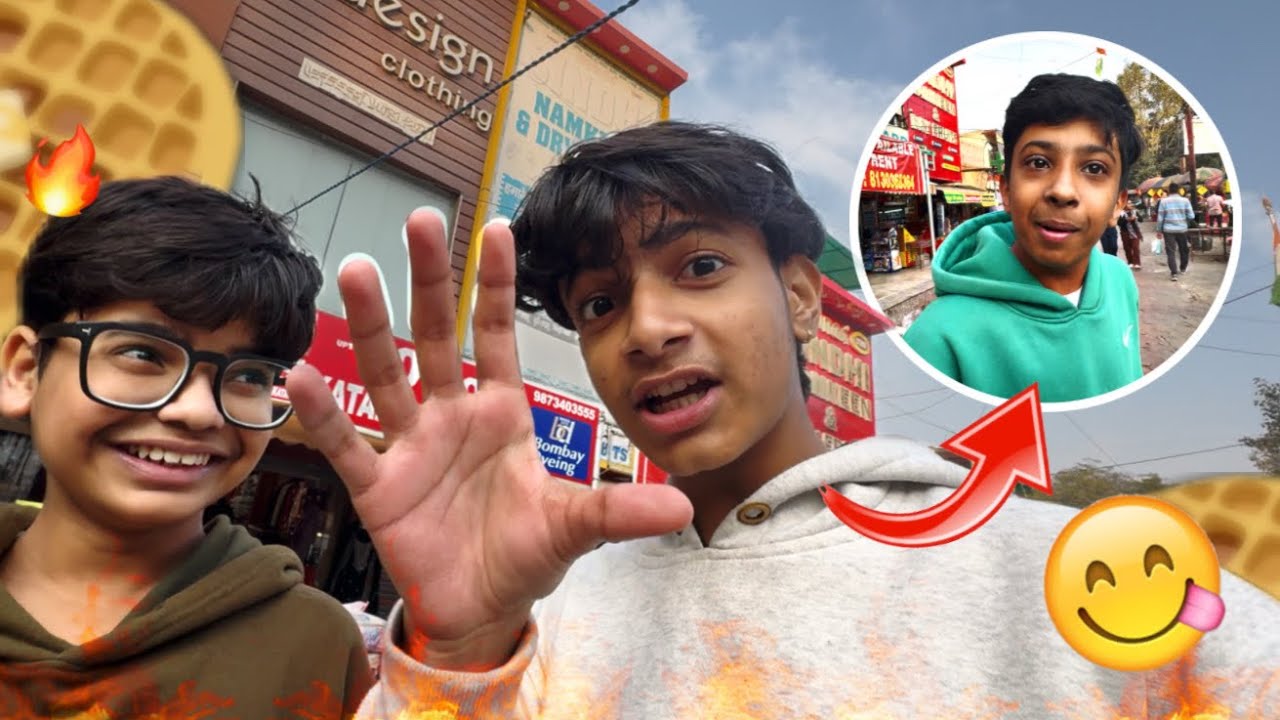 Aaj Tho Waffle Khane Me Maja Agyaa!!😋😋 #vlog #boysbakchodi 