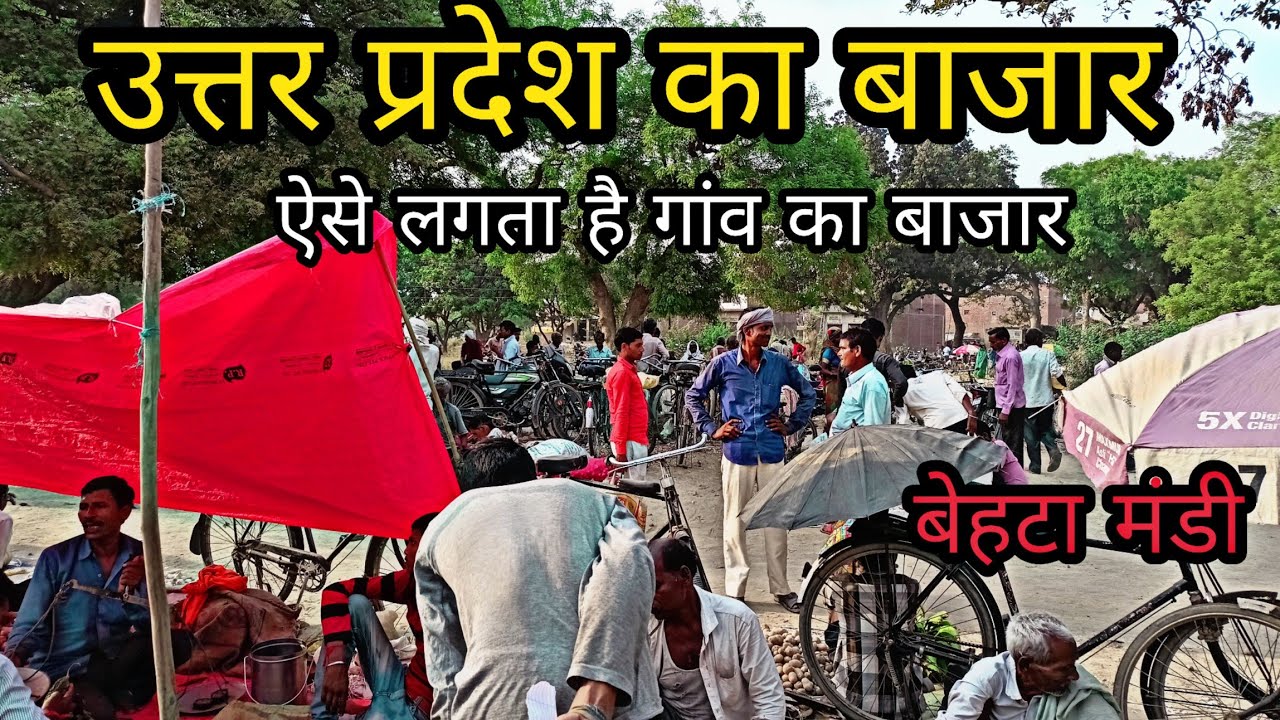 बेहटा का बाजार उत्तर प्रदेश !🥕🍈 Uttar Pradesh Life Styel | गांव का बाजार Uttar Pradesh |