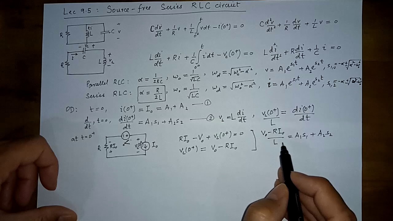 VL 9.5: RLC circuits, source-free series RLC circuits