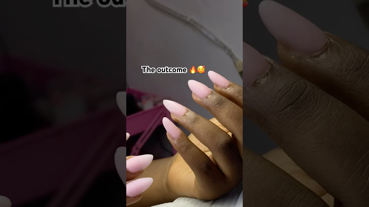 Nail application process vs result 💐 