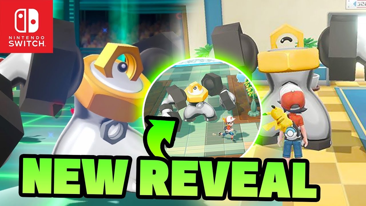 NEW POKEMON REVEALED!? Pokemon Switch Trailer Meltans Evolution Melmetal Pokemon Lets GO Pikachu!?
