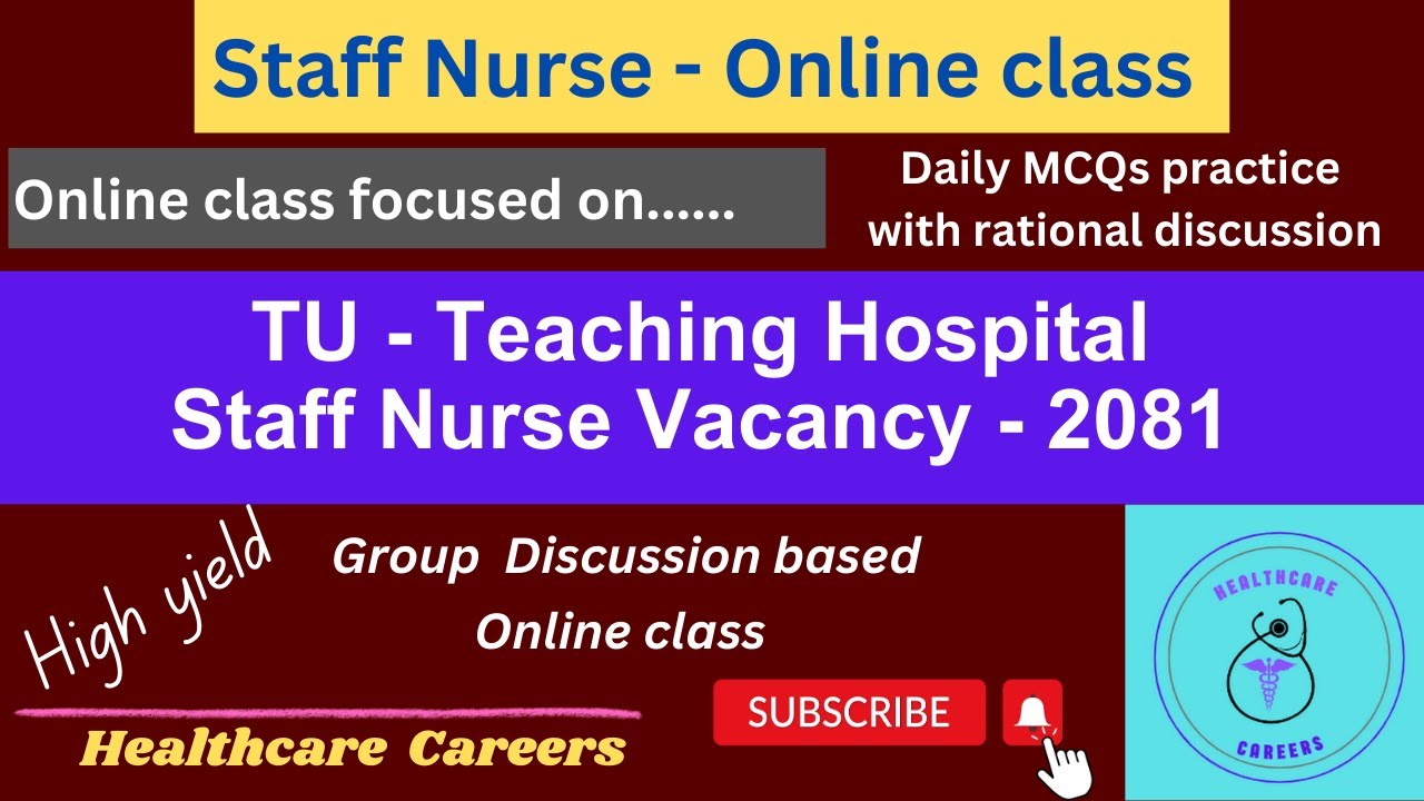 TU - Teaching Hospital Staff Nurse online class