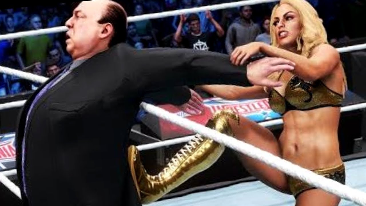 WWE 2k20 Mandy Rose vs Paul Heyman, Intergender wrestling match